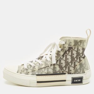 Dior Metallic Grey Oblique Jacquard B23 High Top Sneakers Size 40, Athletic Shoes & Sneakers - Luxury Closet catalog