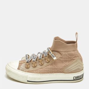 Dior Beige Knit Fabric Walk'n'Dior High Top Sneakers Size 36, Athletic Shoes & Sneakers - Luxury Closet catalog