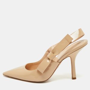 Dior Beige Patent Leather J'Adior Slingback Pumps Size 39, Pumps - Luxury Closet catalog