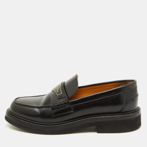 Dior Black Brushed Leather Boy Platform Slip On Loafers Size 37, Loafers & Slip-Ons - Luxury Closet catalog