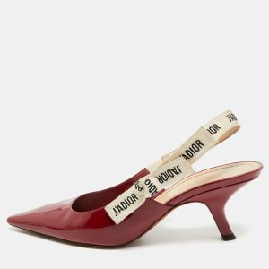 Dior Red Patent Leather J'Adior Slingback Pumps Size 39.5, Pumps - Luxury Closet catalog