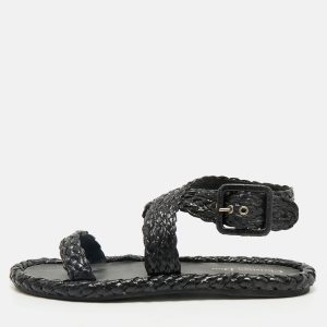 Dior Black Woven Raffia Dioriviera Dior Ocean Flat Thong Sandals 39.5, Sandals - Luxury Closet catalog