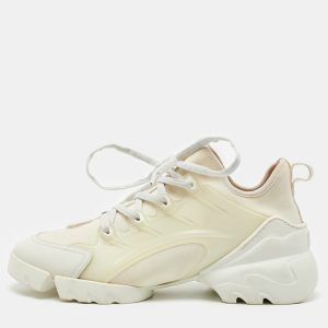 Dior White Neoprene and Leather D-Connect Sneakers Size 38, Athletic Shoes & Sneakers - Luxury Closet catalog