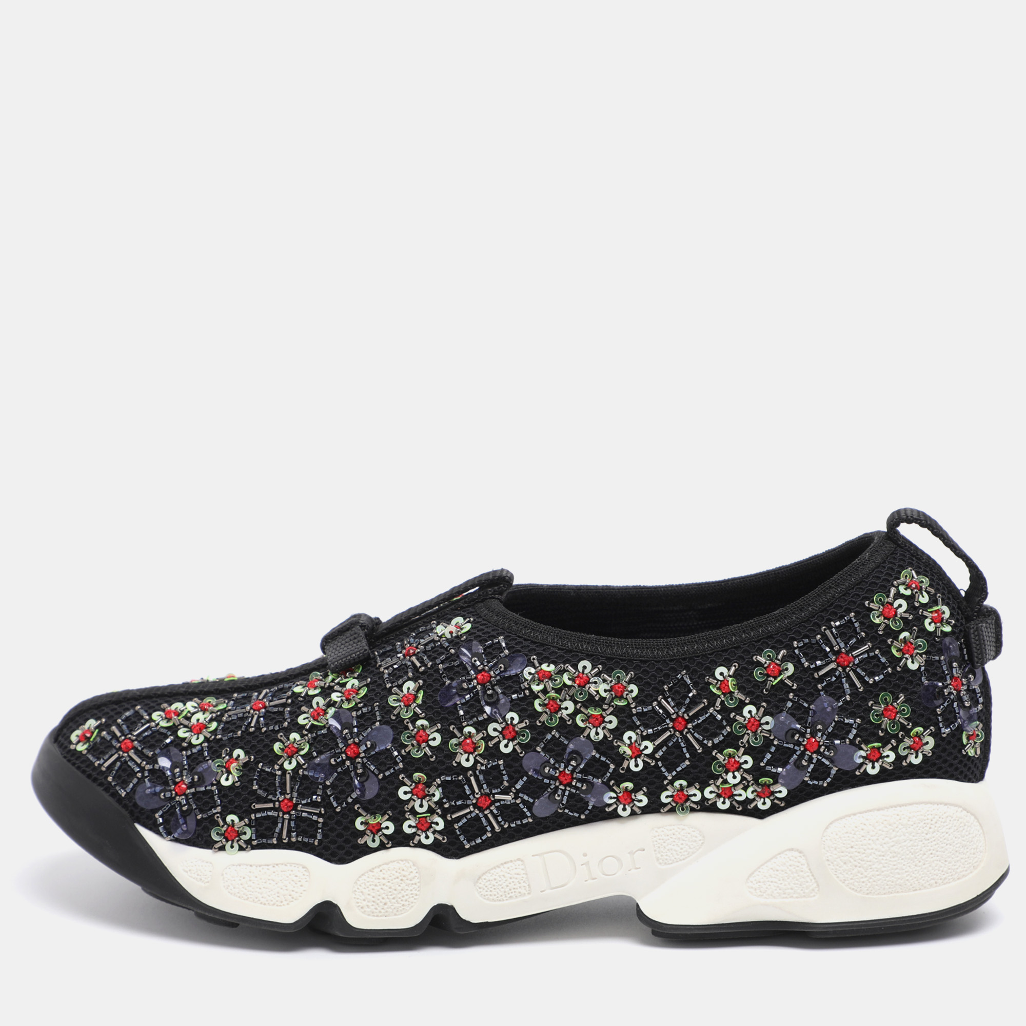 Dior Black Embellished Mesh Fusion Sneakers Size 35,5, Athletic Shoes & Sneakers - Luxury Closet catalog