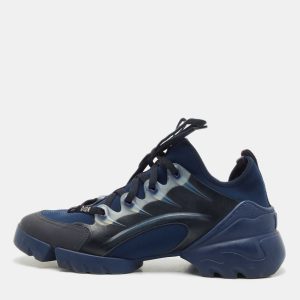 Dior Navy Blue Neoprene and PVC D-Connect Low Top Sneakers Size 38, Athletic Shoes & Sneakers - Luxury Closet catalog