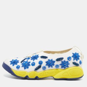 Dior White/Blue Mesh Crystal Embellishment Fusion Sneakers Size 35, Athletic Shoes & Sneakers - Luxury Closet catalog