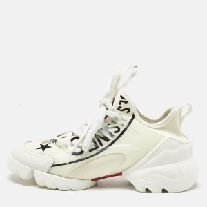 Dior White/Black Knit Fabric and PVC D-Connect Low Top Sneakers Size 36.5, Athletic Shoes & Sneakers - Luxury Closet catalog