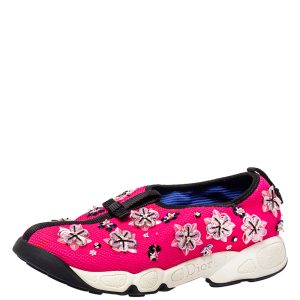 Dior Pink Mesh Embellished Fusion Slip On Sneakers Size 37, Athletic Shoes & Sneakers - Luxury Closet catalog