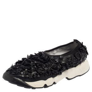 Dior Leather Flower Embellished  Fusion  Sneakers Size 37.5, Athletic Shoes & Sneakers - Luxury Closet catalog