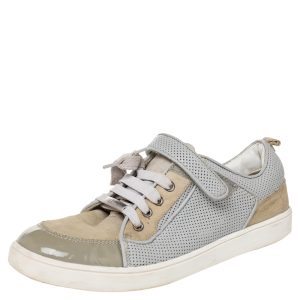 Dior Beige/Grey Mesh And Patent Leather Low Top Sneakers Size 34, Athletic Shoes & Sneakers - Luxury Closet catalog