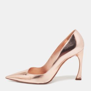 Dior Rose Gold  Leather Cherie Pointed Toe Pumps Size 40.5, Pumps - Luxury Closet catalog