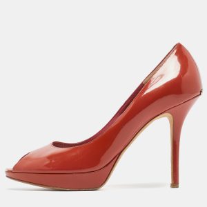 Dior Dark Orange Patent Leather Miss Dior Pumps Size 41, Pumps - Luxury Closet catalog