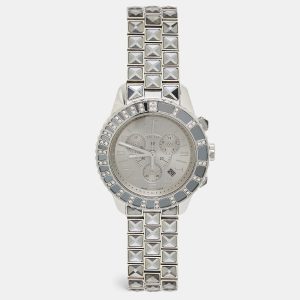 Dior Grey Stainless Steel DIamond Christal CD114313M002 Women's Wristwatch 38 mm, Watches - Luxury Closet catalog