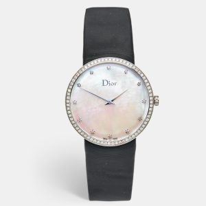 Dior Mother Of Pearl Diamond Stainless Steel La D De Dior CD043114A001 Women's Wristwatch 38 mm, Watches - Luxury Closet catalog