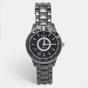 Dior Black Diamond Ceramic Stainless Steel Dior VIII CD1245E0C002 Women's Wristwatch 38 mm, Watches - Luxury Closet catalog