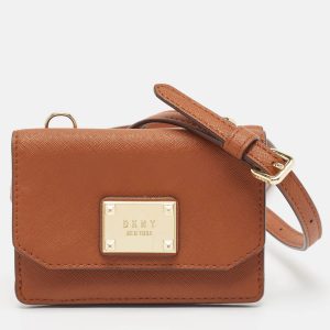 DKNY Brown Leather XS Crossbody Bag, Handbags - Luxury Closet catalog