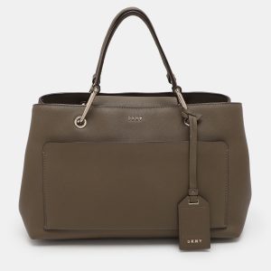 Dkny Khaki Green Leather Tote, Tote Handbags - Luxury Closet catalog