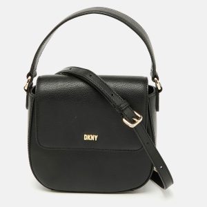 DKNY Black Leather Flap Shoulder Bag, Shoulder Bags - Luxury Closet catalog