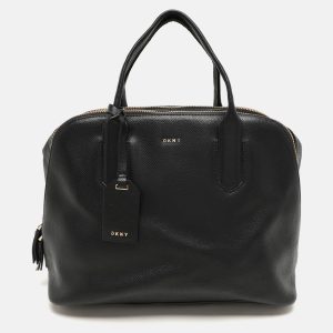 DKNY Black Leather Dome Satchel, Satchels - Luxury Closet catalog