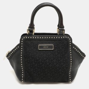 Dkny Black Canvas and Leather Donna Karan Satchel, Satchels - Luxury Closet catalog
