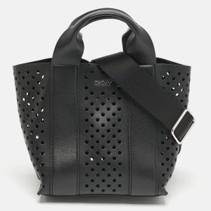 DKNY Black Faux Leather Mini Dakota Tote, Tote Handbags - Luxury Closet catalog