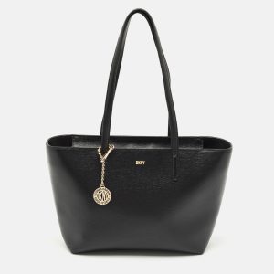 Dkny Black Leather Bryant Zip Tote, Tote Handbags - Luxury Closet catalog