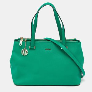 DKNY Green Leather Bryant Park Double Zip Tote, Tote Handbags - Luxury Closet catalog