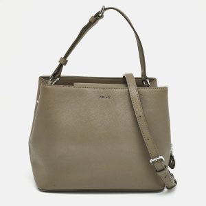 DKNY Beige Leather Bryant Bucket Bag, Handbags - Luxury Closet catalog