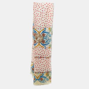 Dolce & Gabbana Multicolor Majolica Print Silk Scarf, Scarves & Shawls - Luxury Closet catalog
