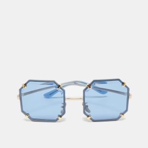 Dolce & Gabbana Blue/Gold Tone DG2216 Square Sunglasses, Sunglasses - Luxury Closet catalog