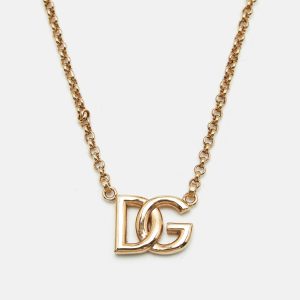 Dolce & Gabbana DG Logo Gold Tone Necklace, Jewelry - Luxury Closet catalog