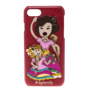 Dolce & Gabbana Red Leather Embellished #dgfamily Patch Iphone 6 Case, Luggage Accessories - Luxury Closet catalog