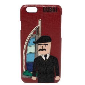 Dolce & Gabbana Red Leather DG Loves Dubai iPhone 6 Cover, Luggage Accessories - Luxury Closet catalog