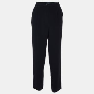 Dolce & Gabbana Black Crepe Trousers L, Clothing - Luxury Closet catalog