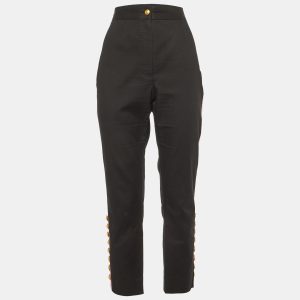 Dolce & Gabbana Black Cotton Contrast Tape Detail Trousers L, Clothing - Luxury Closet catalog
