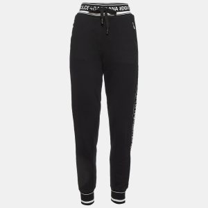 Dolce & Gabbana Black Cotton Logo Band Trim Joggers S, Clothing - Luxury Closet catalog