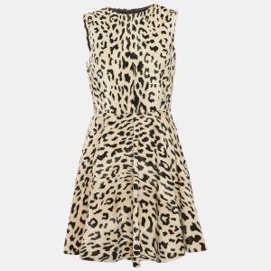 Dolce & Gabbana Leopard Print Textured Cotton Sleeveless Mini Dress M, Dresses - Luxury Closet catalog