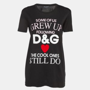 Dolce & Gabbana Black Sequined Cotton Crew Neck T-shirt S, Shirts & Tops - Luxury Closet catalog