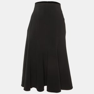 Dolce & Gabbana Black Crepe Flared Midi Skirt L, Skirts - Luxury Closet catalog