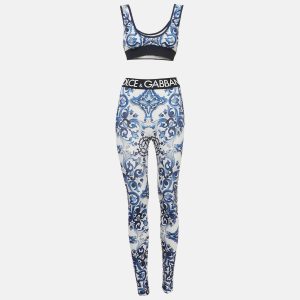 Dolce & Gabbana Blue Majolica Print Jersey Tracksuit S, Suits - Luxury Closet catalog