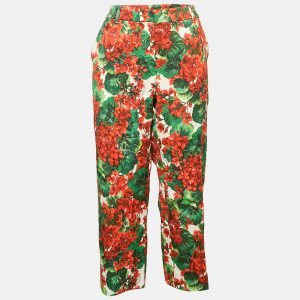 Dolce & Gabbana Cotton Blend Multicolor Floral Print Capri Pants XL, Clothing - Luxury Closet catalog