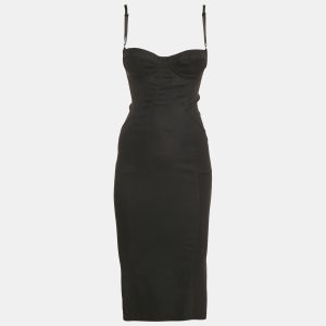 Dolce & Gabbana Black Crepe Sleeveless Midi Dress S, Dresses - Luxury Closet catalog