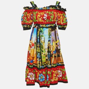 Dolce & Gabbana Multicolor Carretto Print Cotton Short Dress XS, Dresses - Luxury Closet catalog