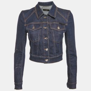 Dolce & Gabbana Blue Denim Cropped Jacket XS, Coats & Jackets - Luxury Closet catalog