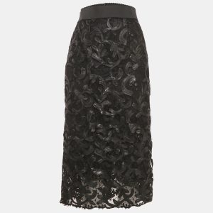 Dolce & Gabbana Black Lace Midi Skirt S, Skirts - Luxury Closet catalog