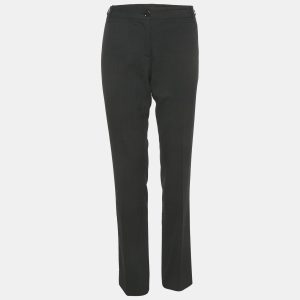 Dolce & Gabbana Dark Grey Wool Embellished Waist Detail Trouser M, Clothing - Luxury Closet catalog
