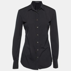 Dolce & Gabbana Black Cotton Button Front S, Shirts & Tops - Luxury Closet catalog