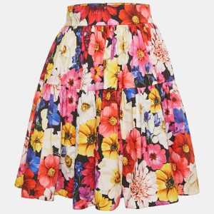 Dolce & Gabbana Multicolor Garden Print Cotton Mini Skirt L, Skirts - Luxury Closet catalog