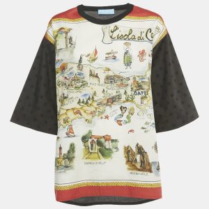 Dolce & Gabbana Red/Black Printed Cotton Lisola di Capri Top L, Shirts & Tops - Luxury Closet catalog