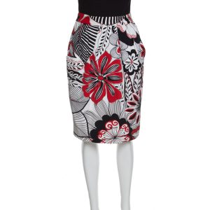Dolce & Gabbana Multicolor Floral Printed Cotton High Waist Skirt S, Skirts - Luxury Closet catalog
